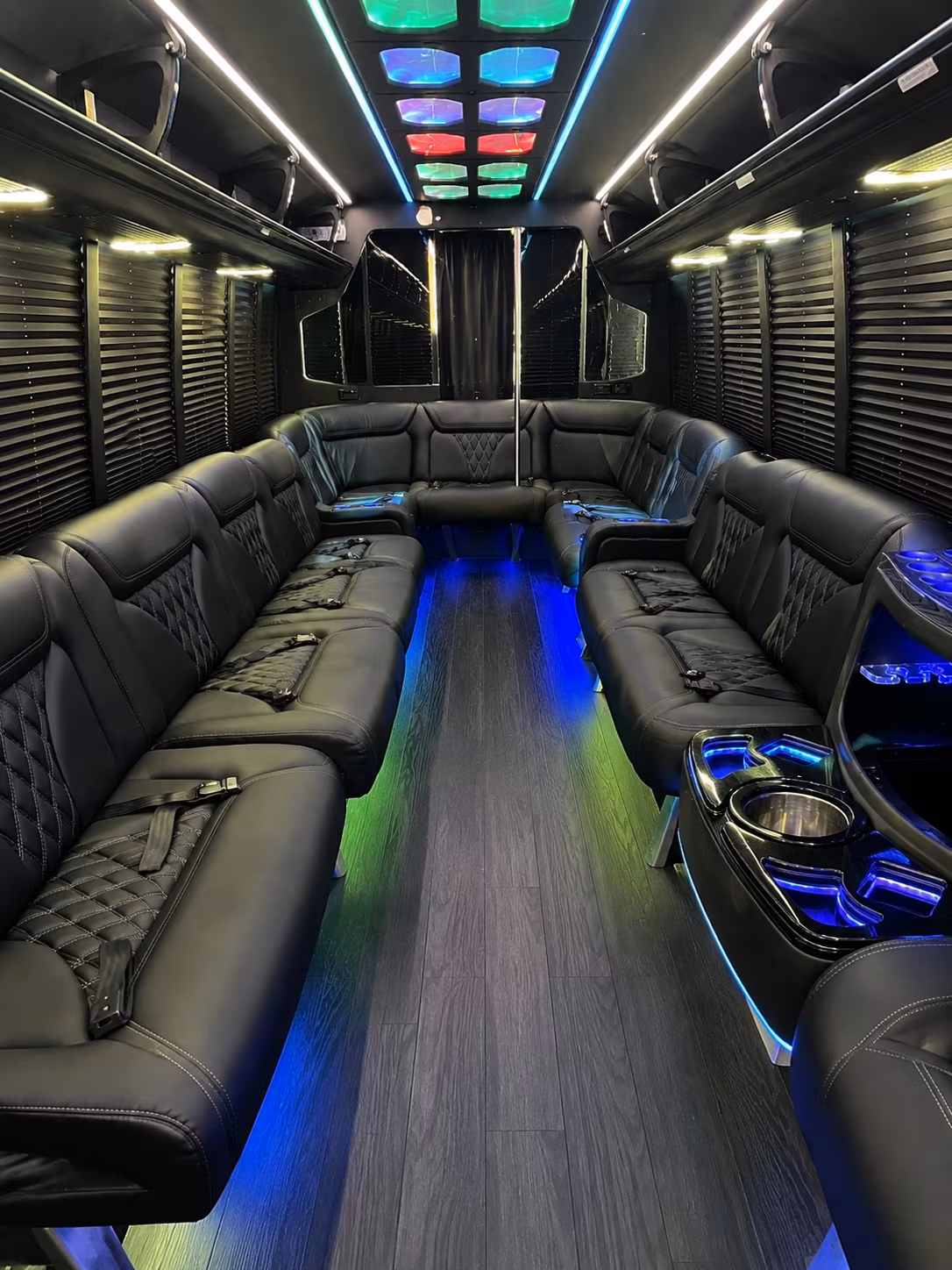 25 Passenger Party Bus Inside