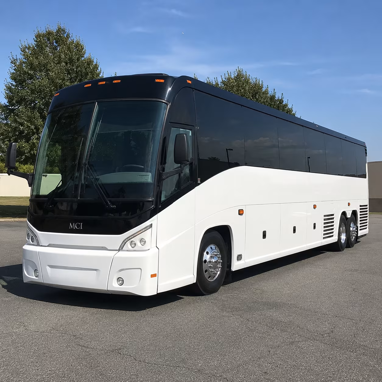 Irving Airport Shuttle & Transportation party bus exterior