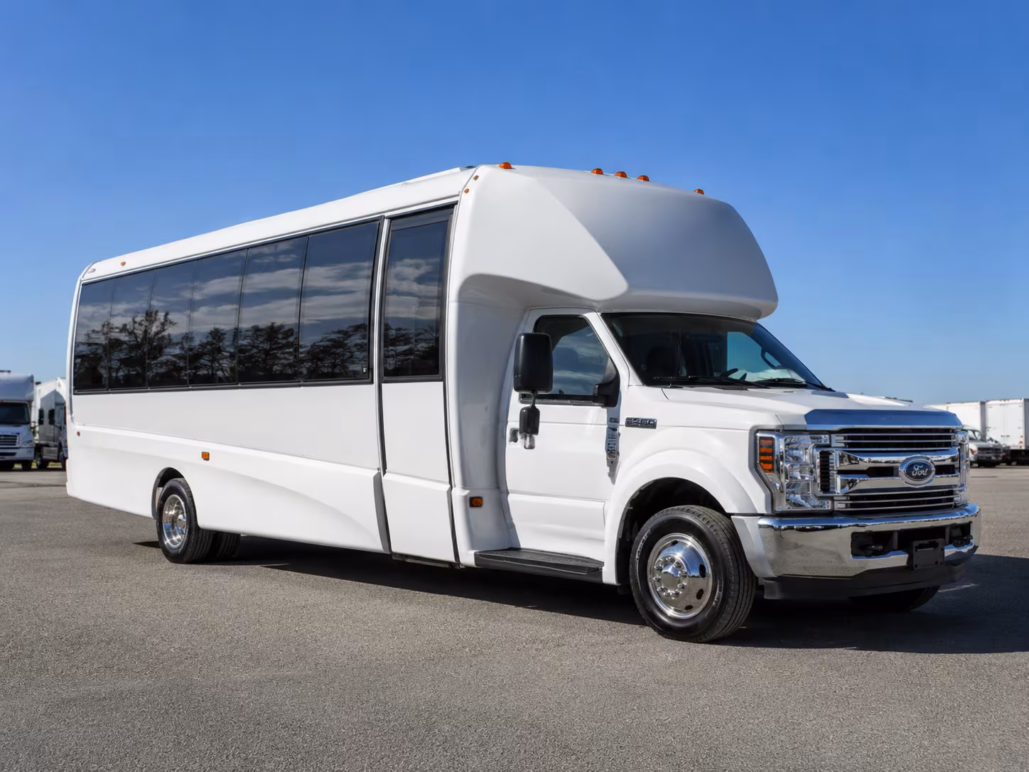 Irving Airport Shuttle & Transportation party bus exterior