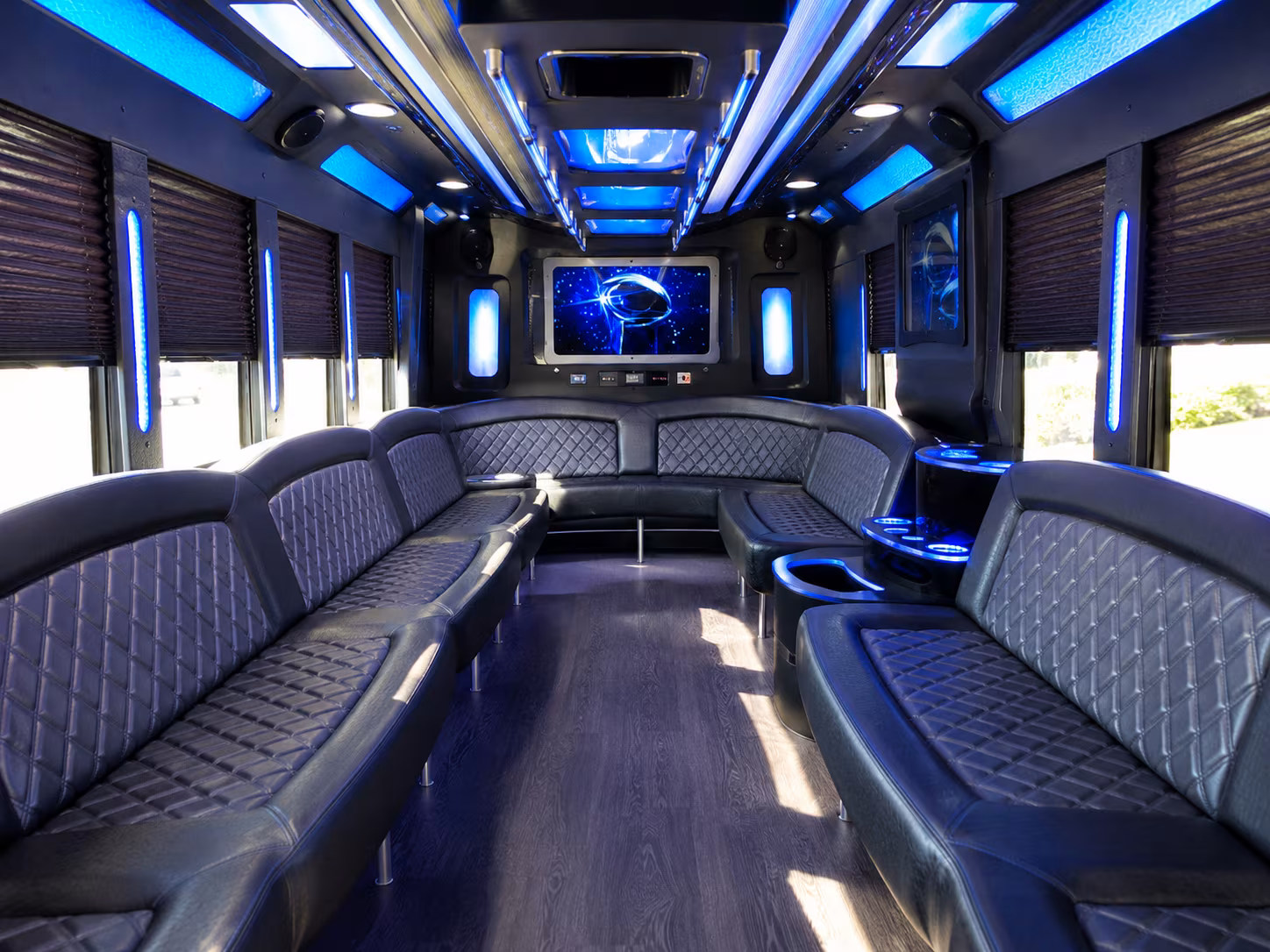 Irving Bachelor & Bachelorette Transportation party bus exterior