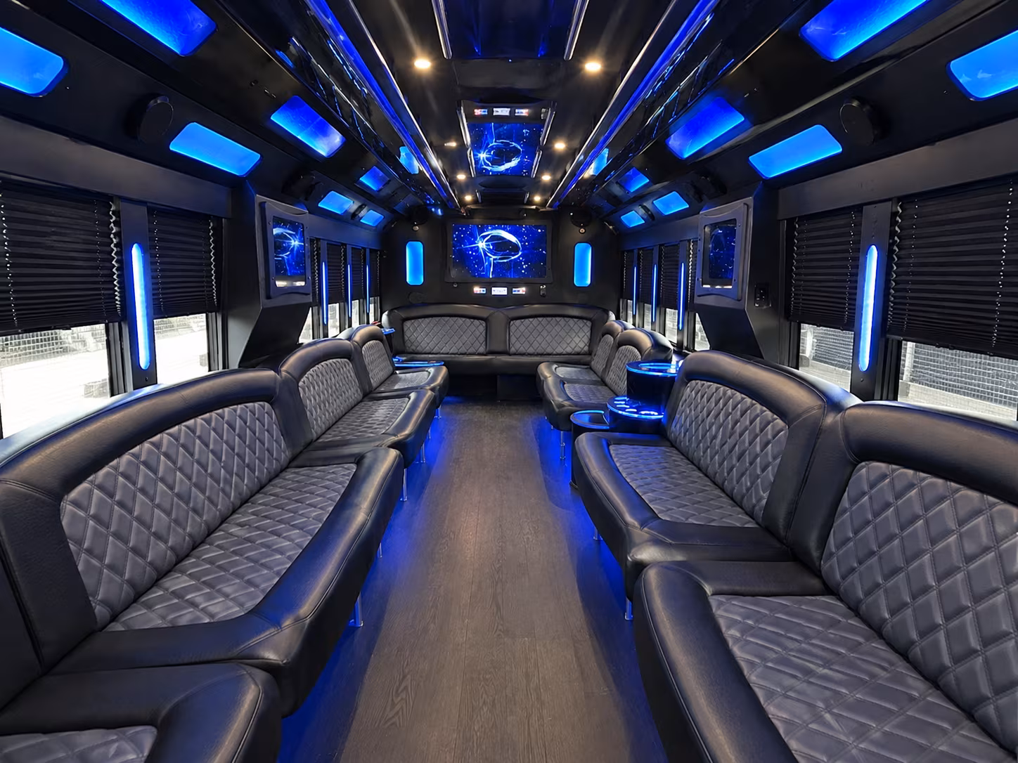 Irving Bachelor & Bachelorette Transportation party bus exterior