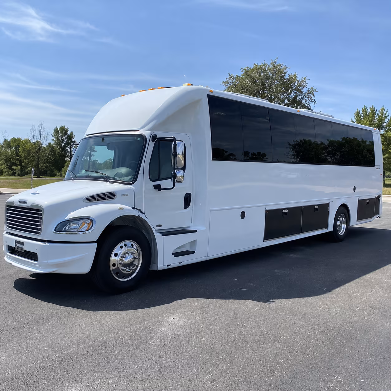 Irving Birthday, Sweet 16, & Quinceañera Transportation party bus exterior