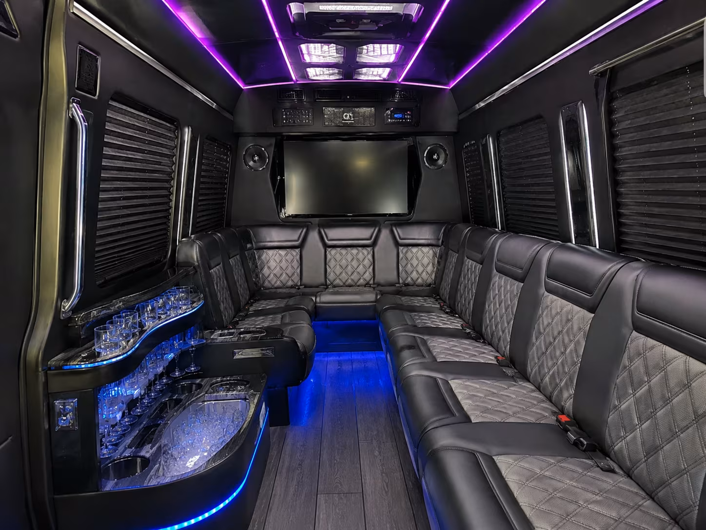 Irving Corporate Transportation party bus exterior