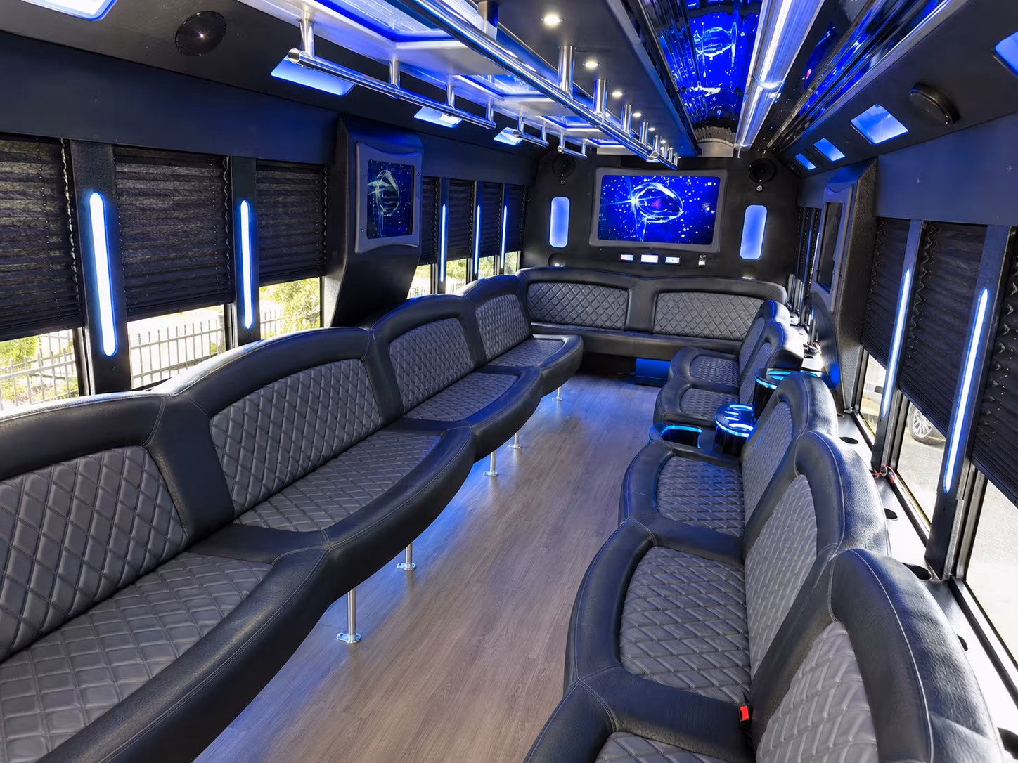 Irving Prom & Homecoming Transportation party bus exterior