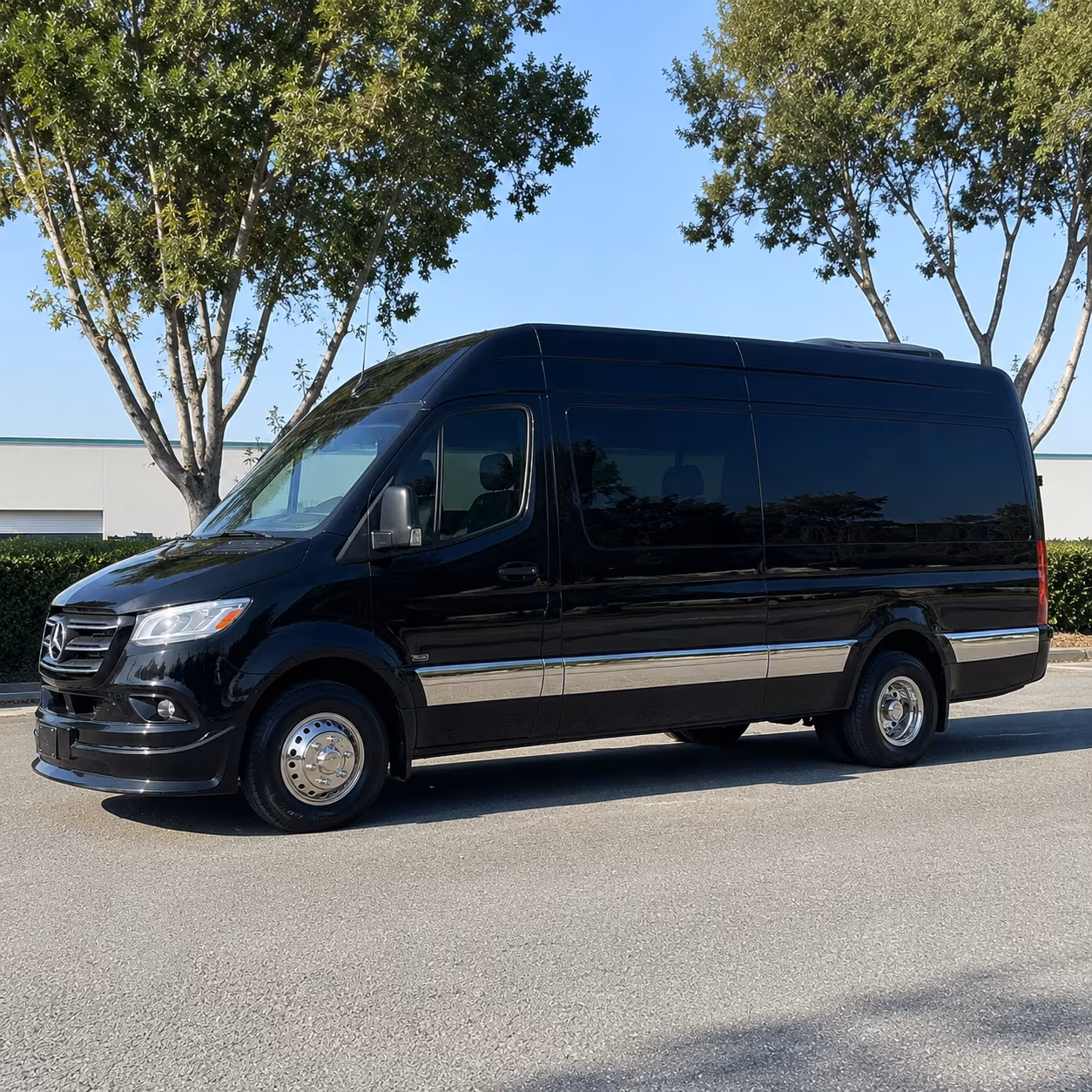 Irving School Event Transportation party bus exterior