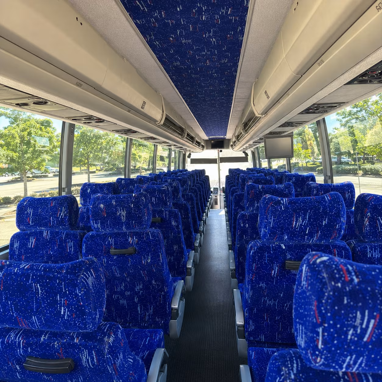Irving School Event Transportation party bus exterior