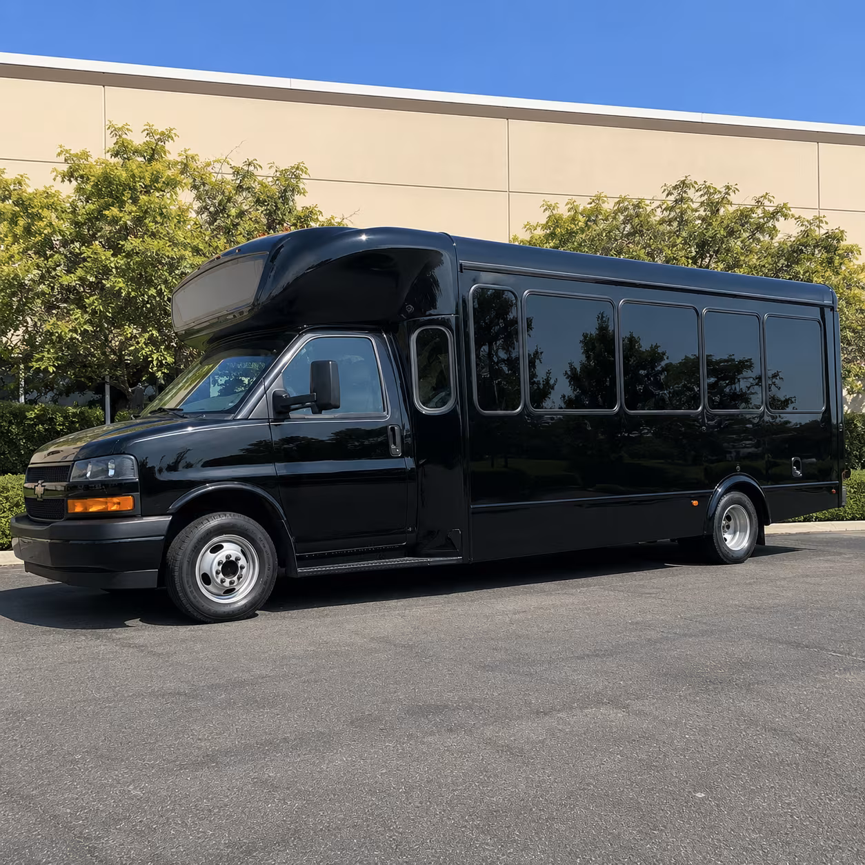 Irving Sporting Event Transportation party bus exterior