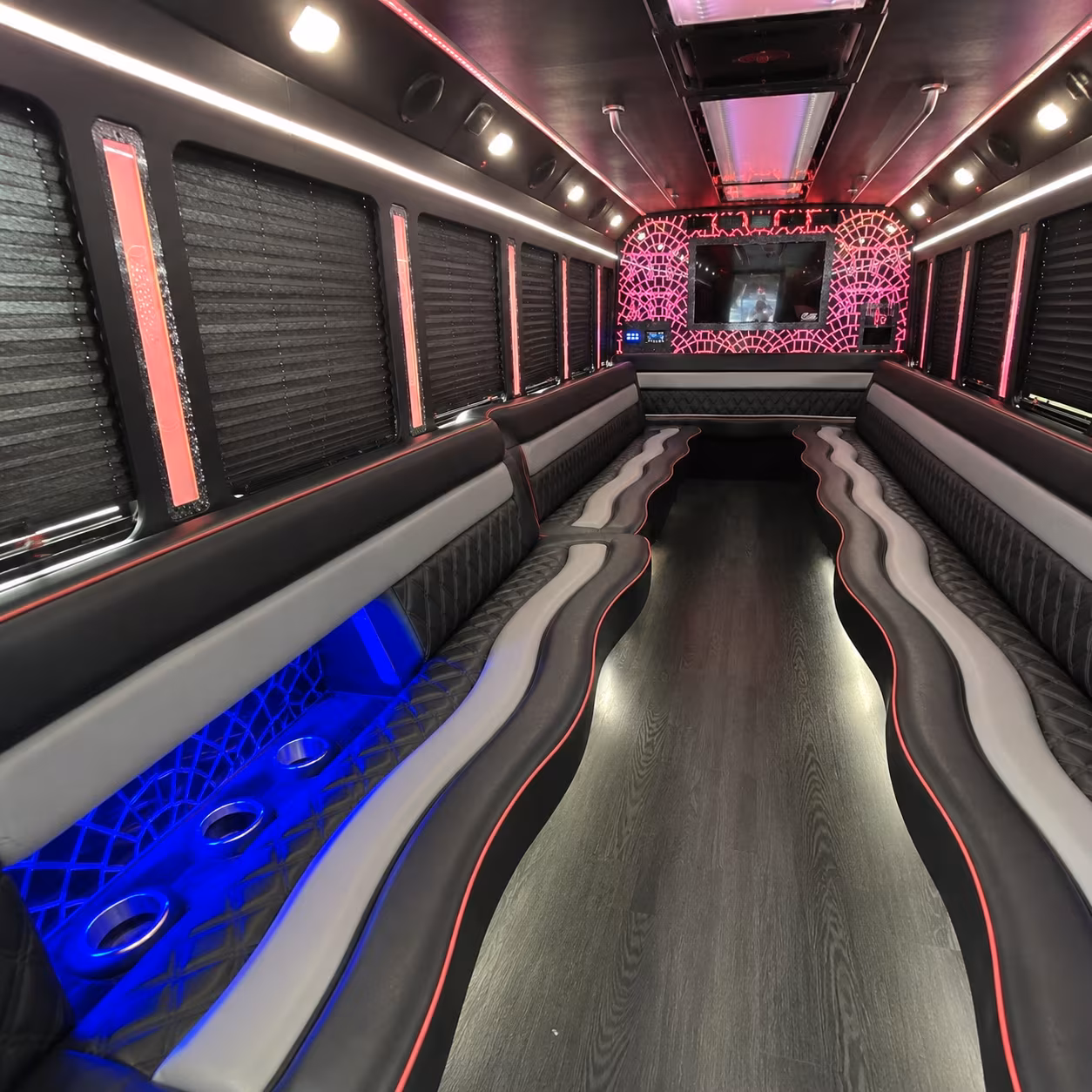 Irving Sporting Event Transportation party bus exterior