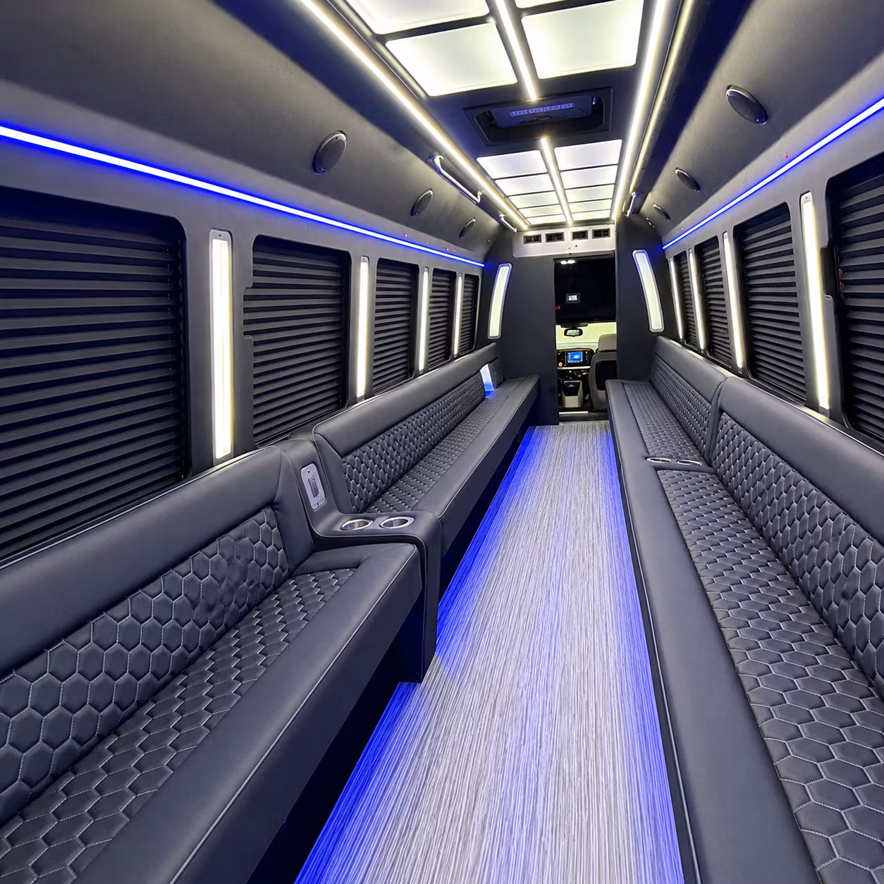Irving Sporting Event Transportation onboard seating