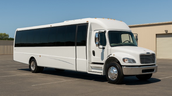 Exterior of Charter Bus Company Carrollton's 20 Passenger Party Bus in Carrollton