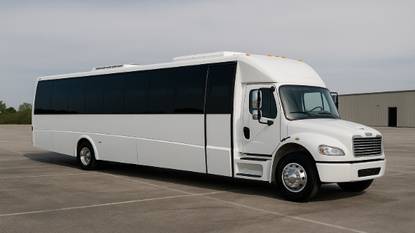 Exterior of Charter Bus Company Euless's 28 Passenger Party Bus in Euless