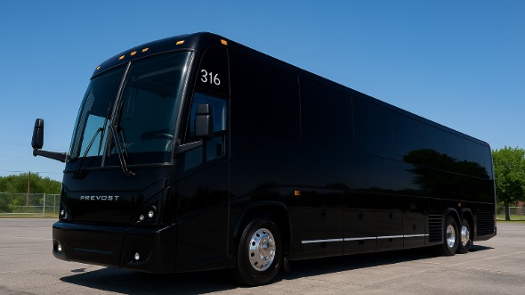 Exterior of Charter Bus Company Grapevine's 40 Passenger Party Bus in Grapevine
