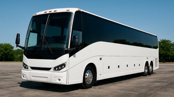 Exterior of Charter Bus Company Richardson's 40 Passenger Party Bus in Richardson