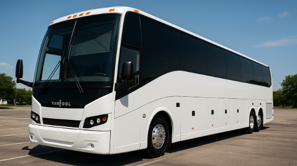 Exterior of Charter Bus Company Arlington's 50 Passenger Party Bus in Arlington