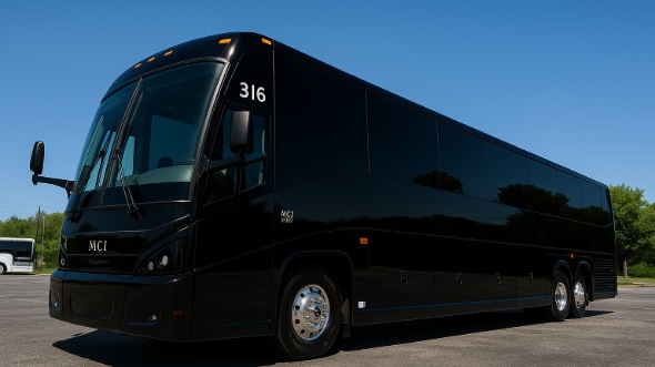 Exterior of Charter Bus Company Euless's 50 Passenger Party Bus in Euless
