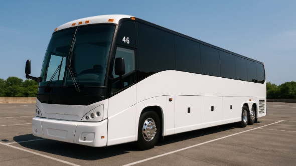 Exterior of Charter Bus Company Grapevine's 50 Passenger Party Bus in Grapevine