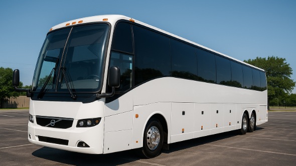 Exterior of Charter Bus Company Irving's 51 Passenger Charter Bus in Irving